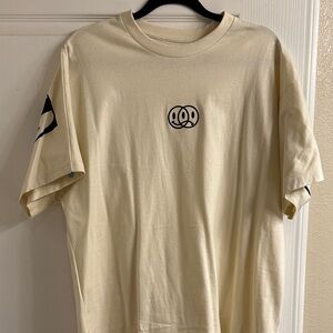 Eighty Eight Cream Short-Sleeve Loose Fit Tee with Self Made Graphic